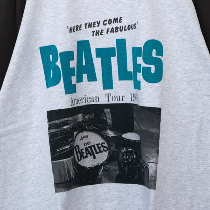 THE BEATLES ビートルズ フォト ラグラン ロンT B