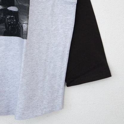 THE BEATLES ビートルズ フォト ラグラン ロンT B