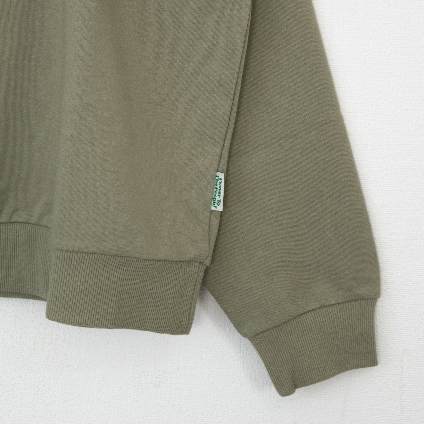 CAT ネコ 刺繍 スウェットトップ GREEN