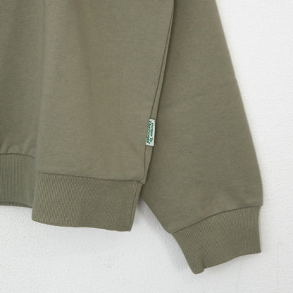 CAT ネコ 刺繍 スウェットトップ GREEN