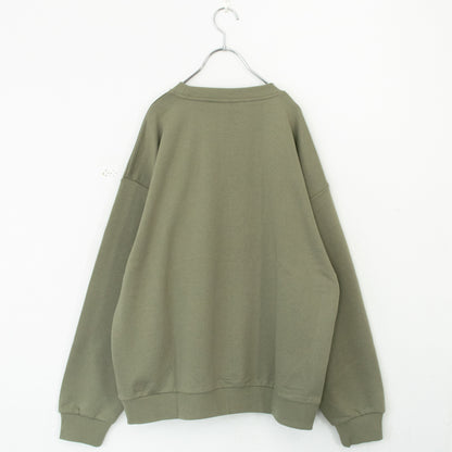 CAT ネコ 刺繍 スウェットトップ GREEN