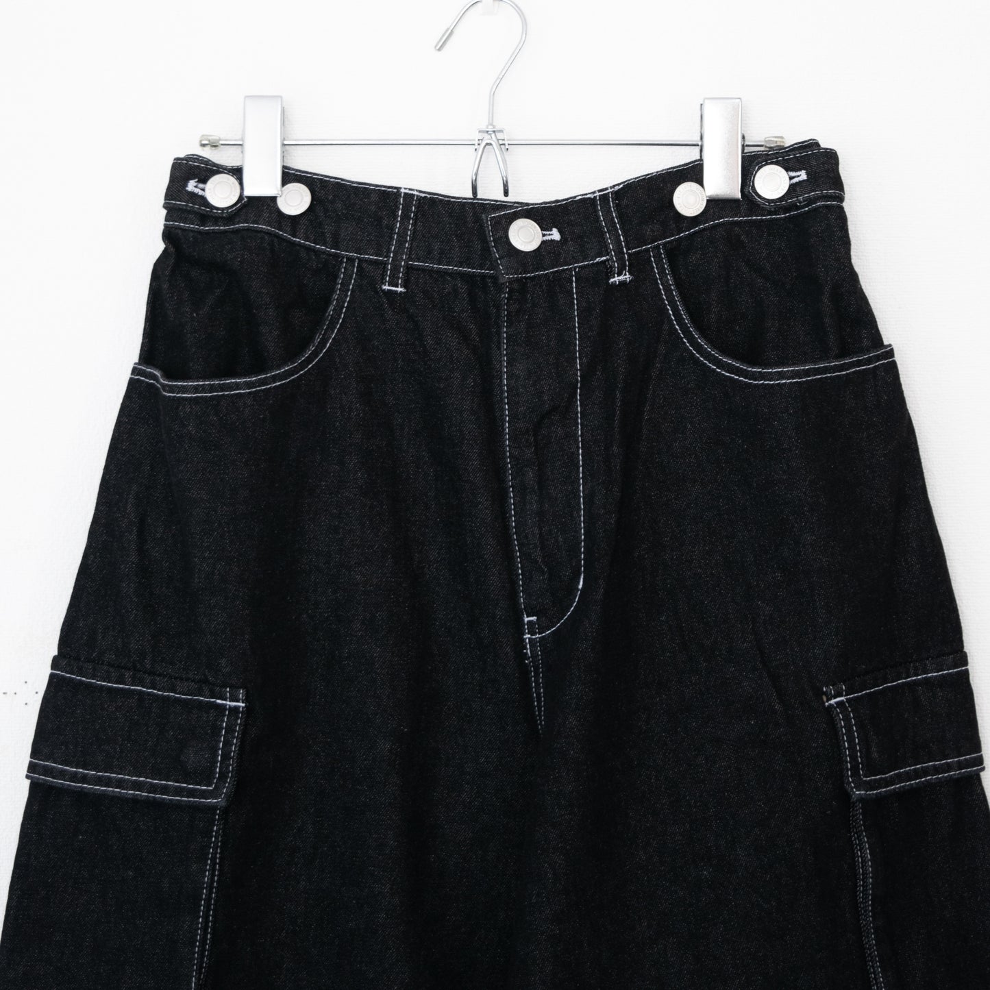 VISION STREET WEAR SKATER PANTS Wide Denim Pants BLACK