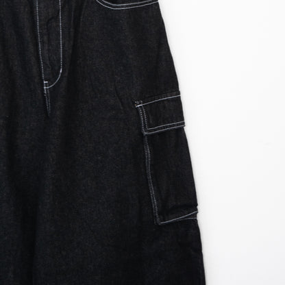 VISION STREET WEAR SKATER PANTS Wide Denim Pants BLACK