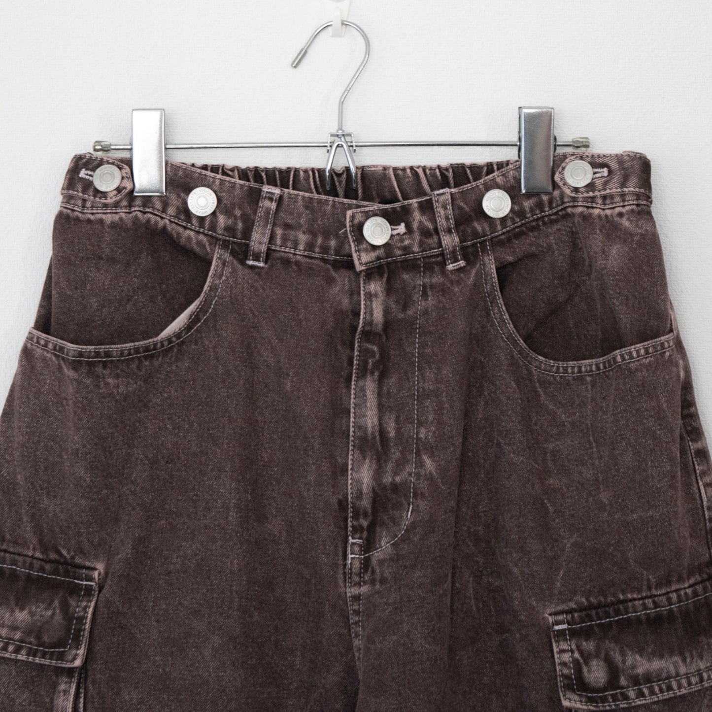 VISION STREET WEAR SKATER PANTS Wide Denim Pants BROWN