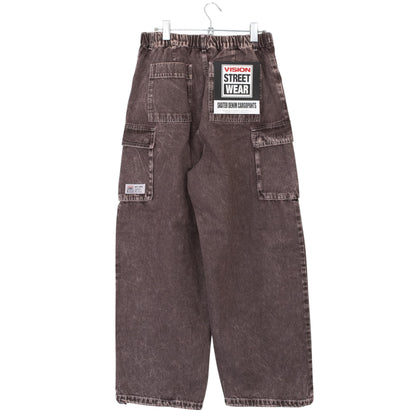 VISION STREET WEAR SKATER PANTS Wide Denim Pants BROWN