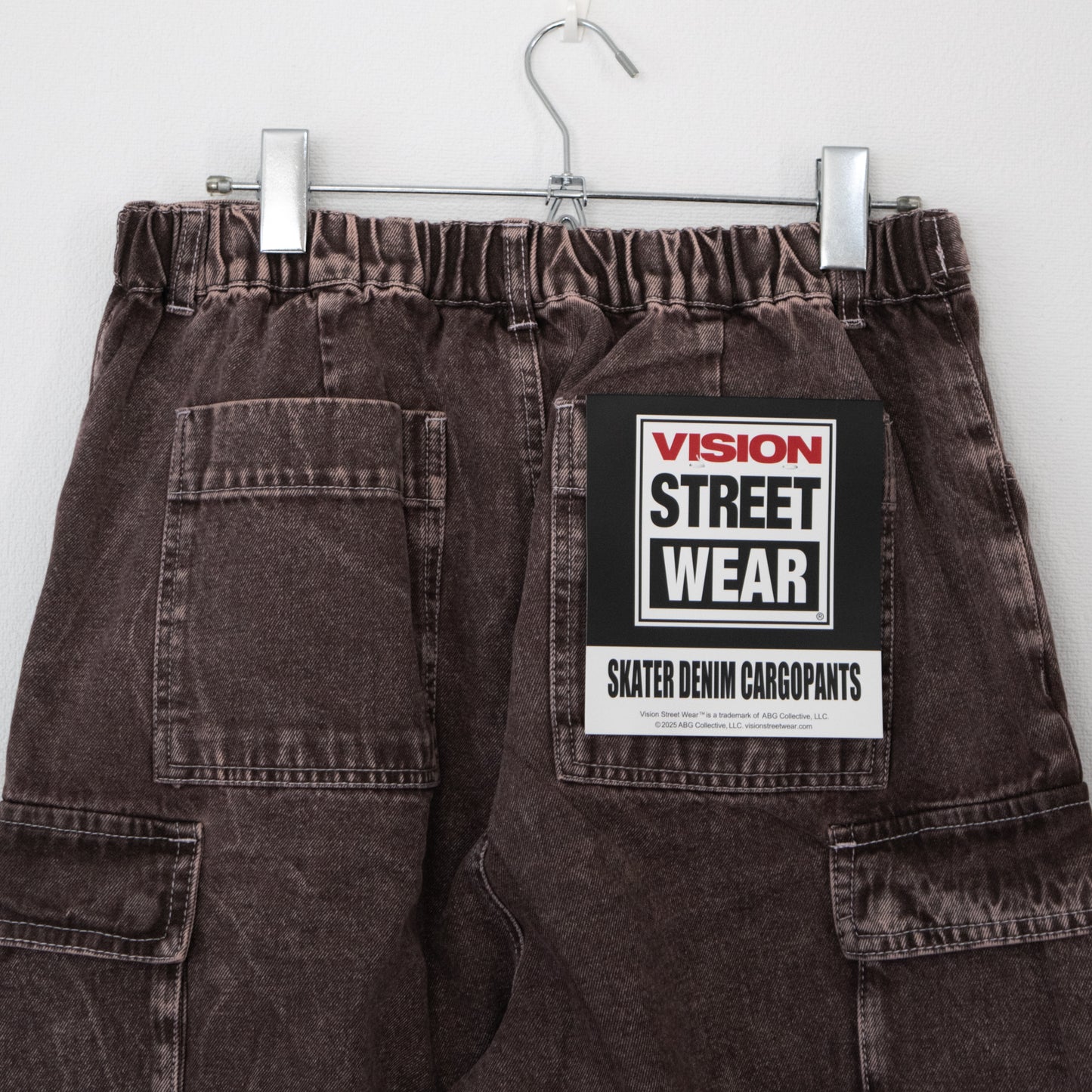 VISION STREET WEAR SKATER PANTS Wide Denim Pants BROWN