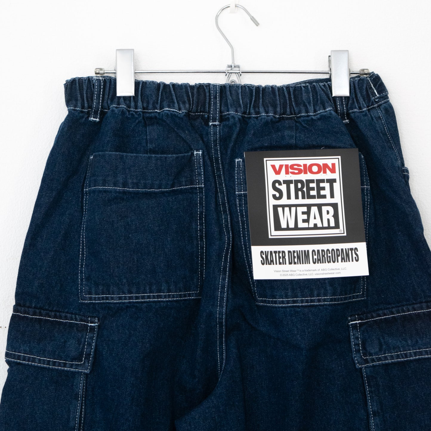 VISION STREET WEAR SKATER PANTS Wide Denim Pants NAVY