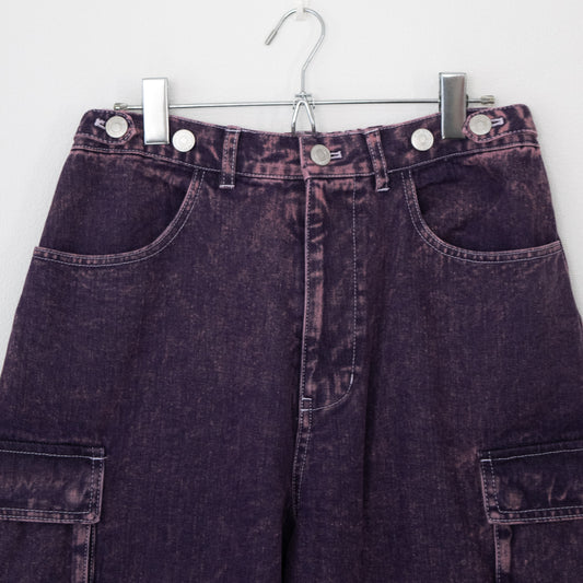 VISION STREET WEAR SKATER PANTS ワイドデニムパンツ PURPLE