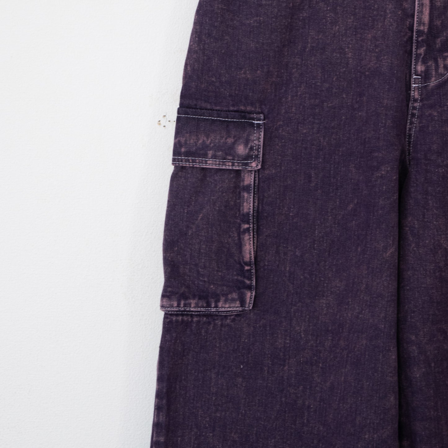 VISION STREET WEAR SKATER PANTS ワイドデニムパンツ PURPLE