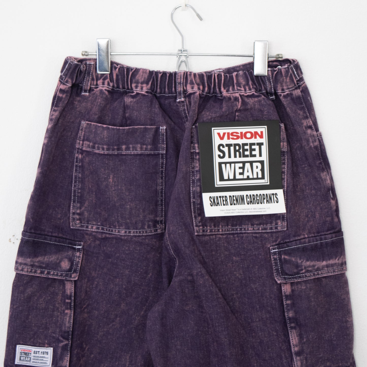 VISION STREET WEAR SKATER PANTS ワイドデニムパンツ PURPLE