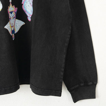 Disney Villains Tour Design Long T-Shirt BLACK