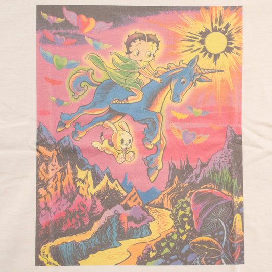 BETTY BOOP ベティちゃん Tシャツ ユニコーン BT1102 BEIGE