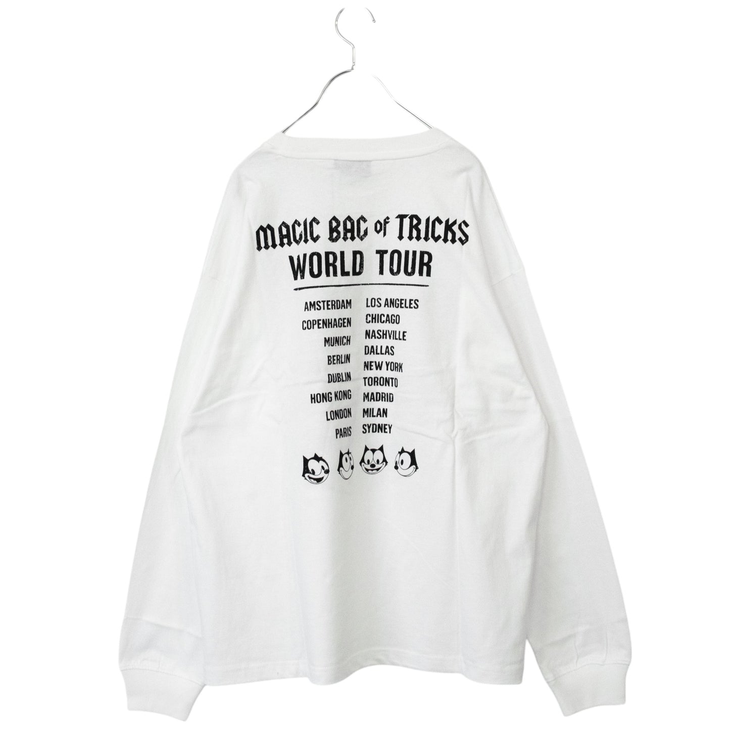 FELIX THE CAT ツアーイラスト ロンT WHITE