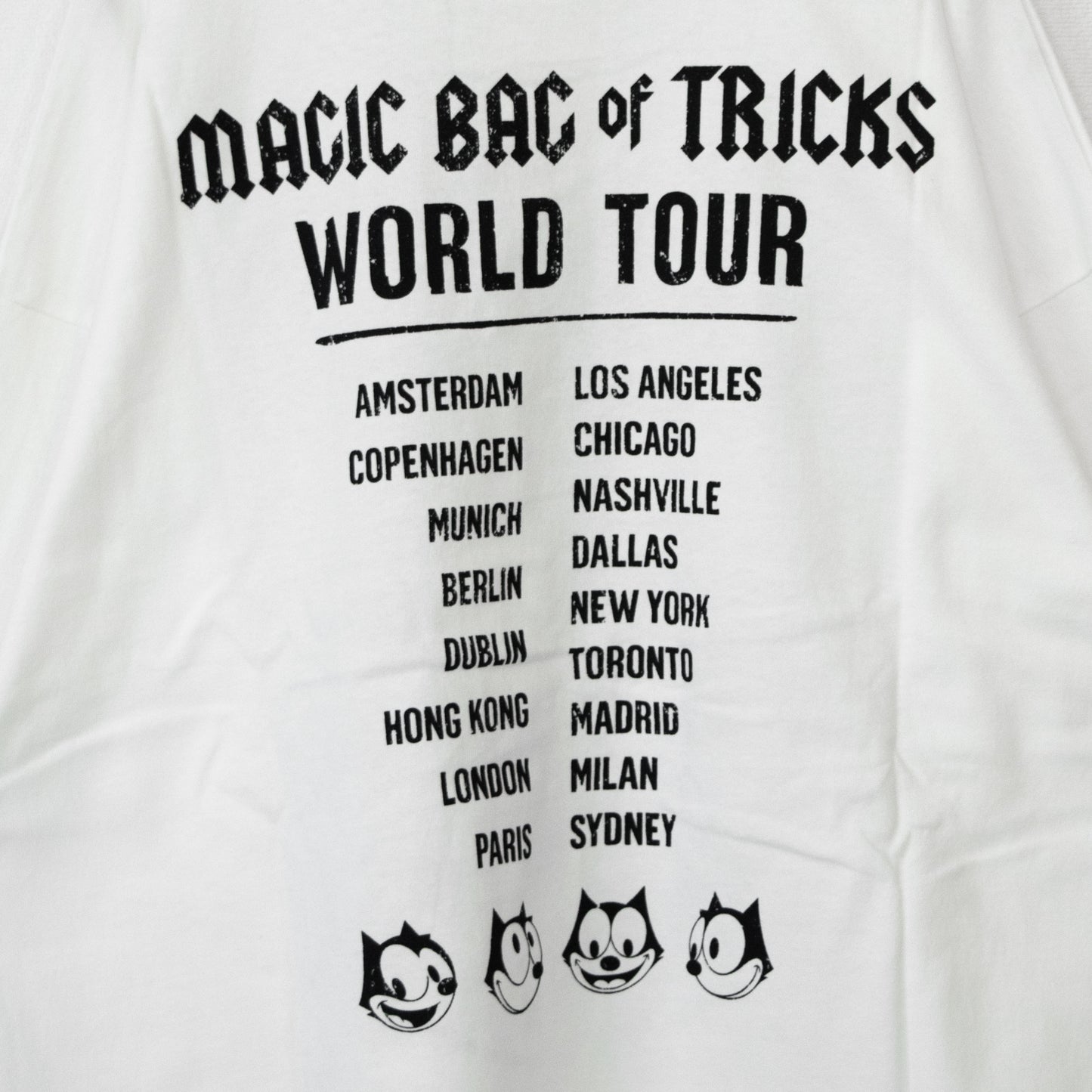 FELIX THE CAT ツアーイラスト ロンT WHITE