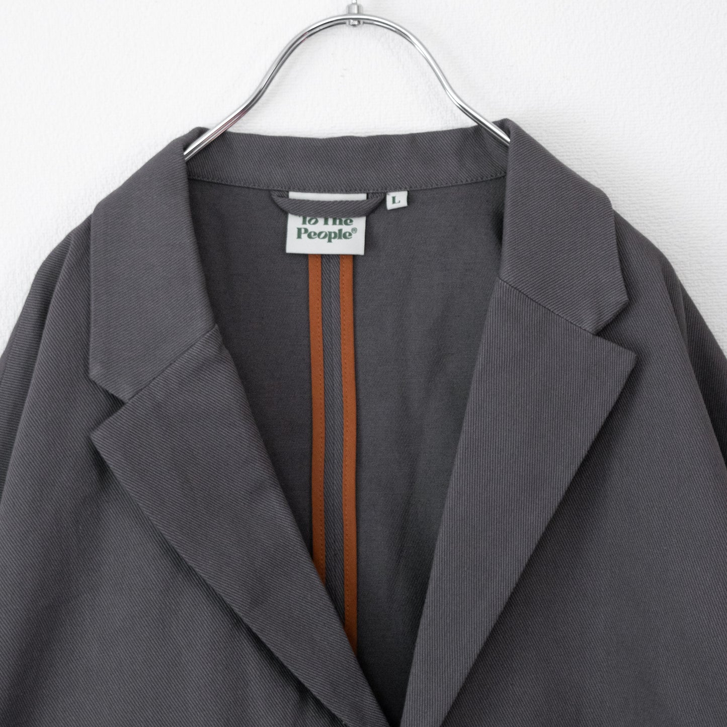 オーバーサイズ テーラードジャケット GRAY