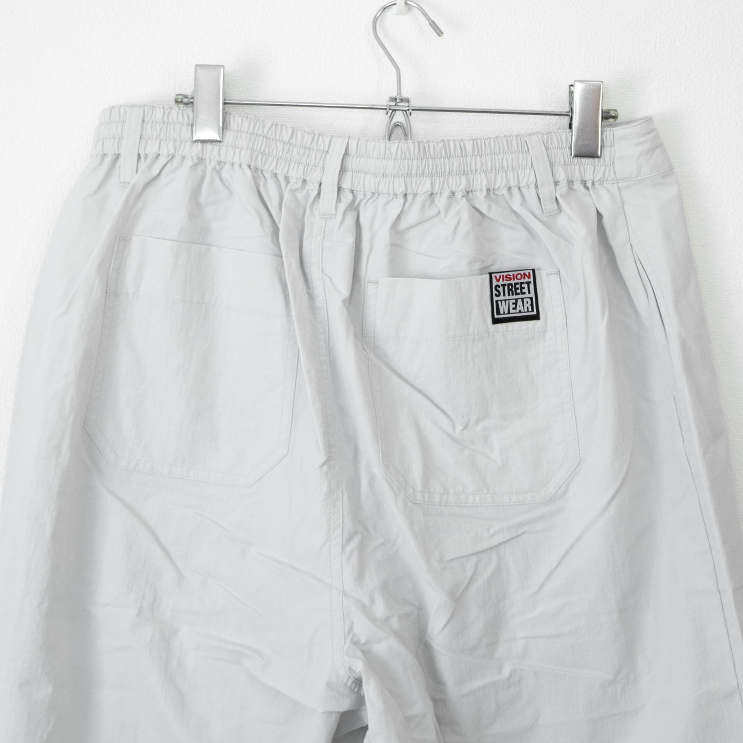 VISION STREET WEAR ナイロンウェーブ切替パンツ WHITE