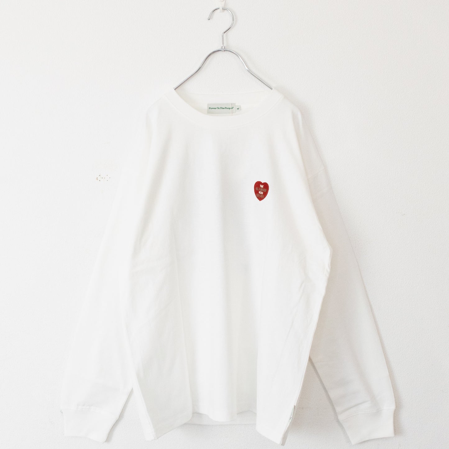 ハート CAT ロンT WHITE