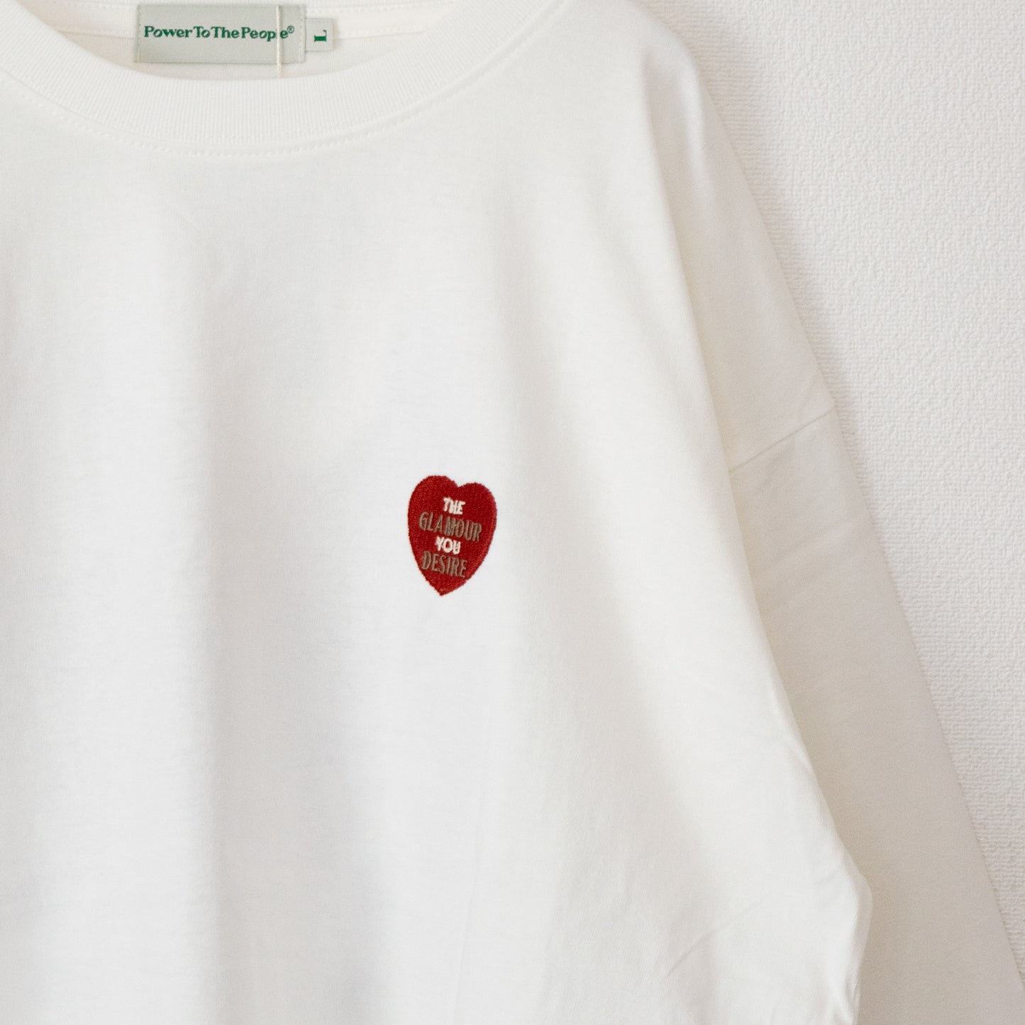 ハート CAT ロンT WHITE