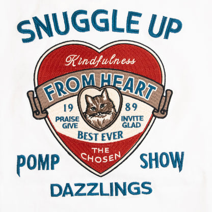 ハート CAT ロンT WHITE