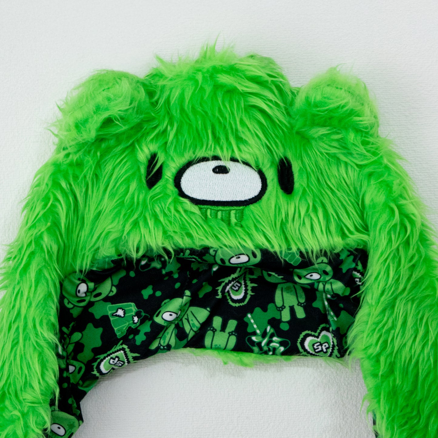 ACDC RAG Gloomy Sophie Powers Collaboration Faux Fur Face Hat Black Green