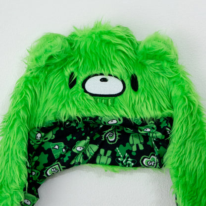 ACDC RAG Gloomy Sophie Powers Collaboration Faux Fur Face Hat Black Green