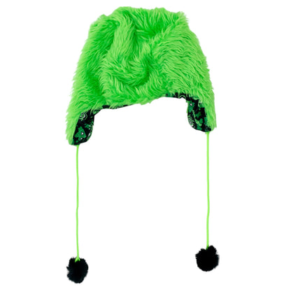 ACDC RAG Gloomy Sophie Powers Collaboration Faux Fur Face Hat Black Green