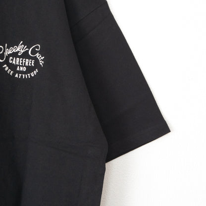 POWER TO THE PEOPLE Cirneko Embroidered T-shirt BLACK