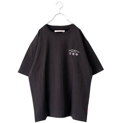 POWER TO THE PEOPLE JAPAN Series DARUMA 刺繍 半袖 Tシャツ CHARCOAL