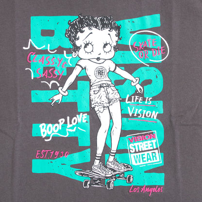 VISION STREET WEAR Betty Boop Graffiti T-shirt BLACK