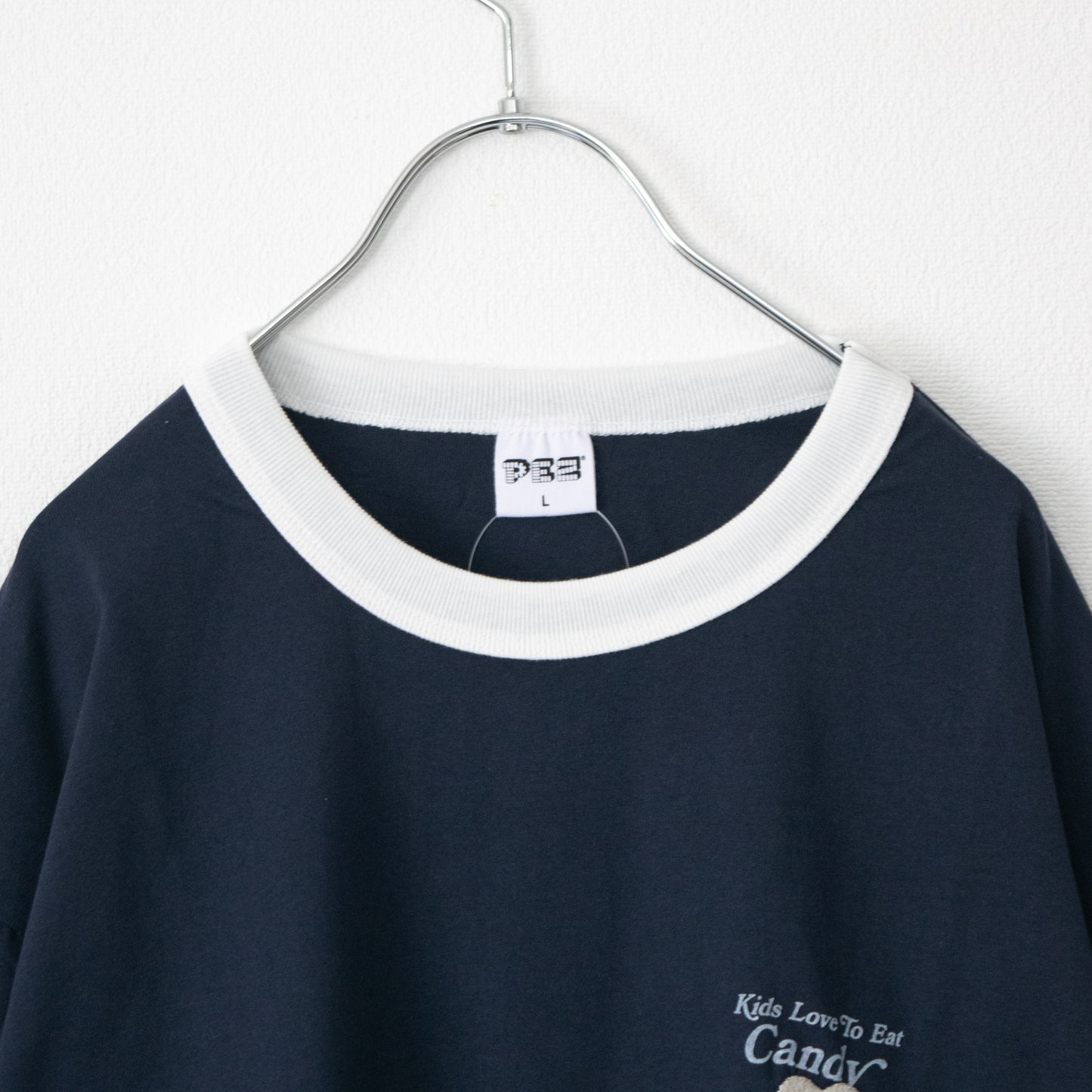 PEZ Heart Poster Print T-Shirt Navy