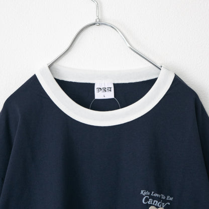 PEZ Heart Poster Print T-Shirt Navy