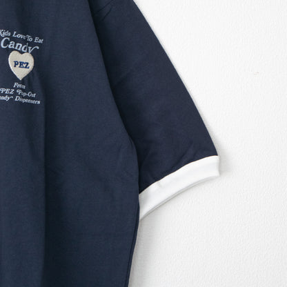 PEZ Heart Poster Print T-Shirt Navy
