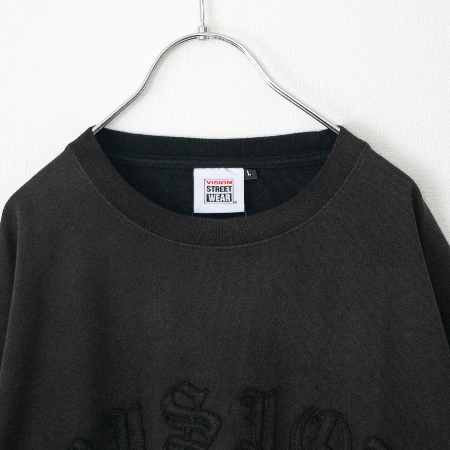 VISION STREET WEAR ヴィンテージワッペンTシャツ BLACK