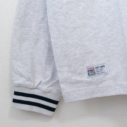 VISION STREET WEAR リブライン切り替え ロンT GRAY グレー