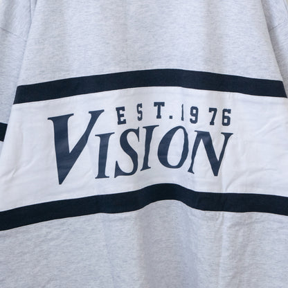 VISION STREET WEAR リブライン切り替え ロンT GRAY グレー
