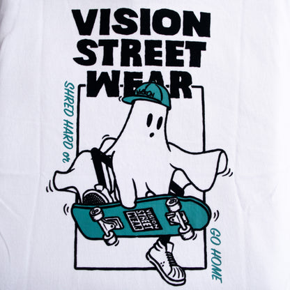 VISION STREET WEAR Ghost Skater T-Shirt in White