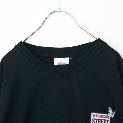 VISION STREET WEAR Butterfly Mag Logo T-Shirt BLACK