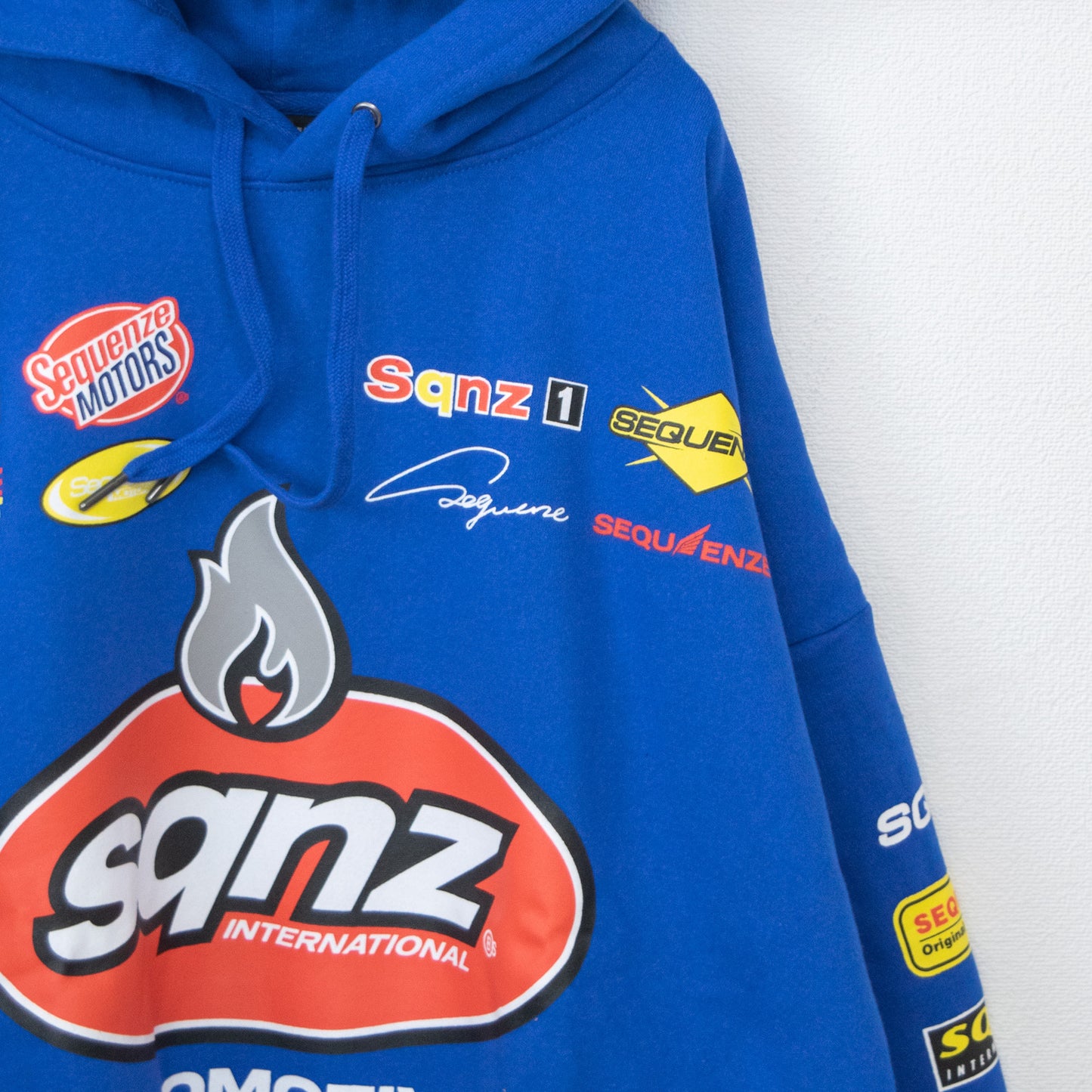 SEQUENZ/SQNZ Racing Pullover Hoodie Parka BLUE