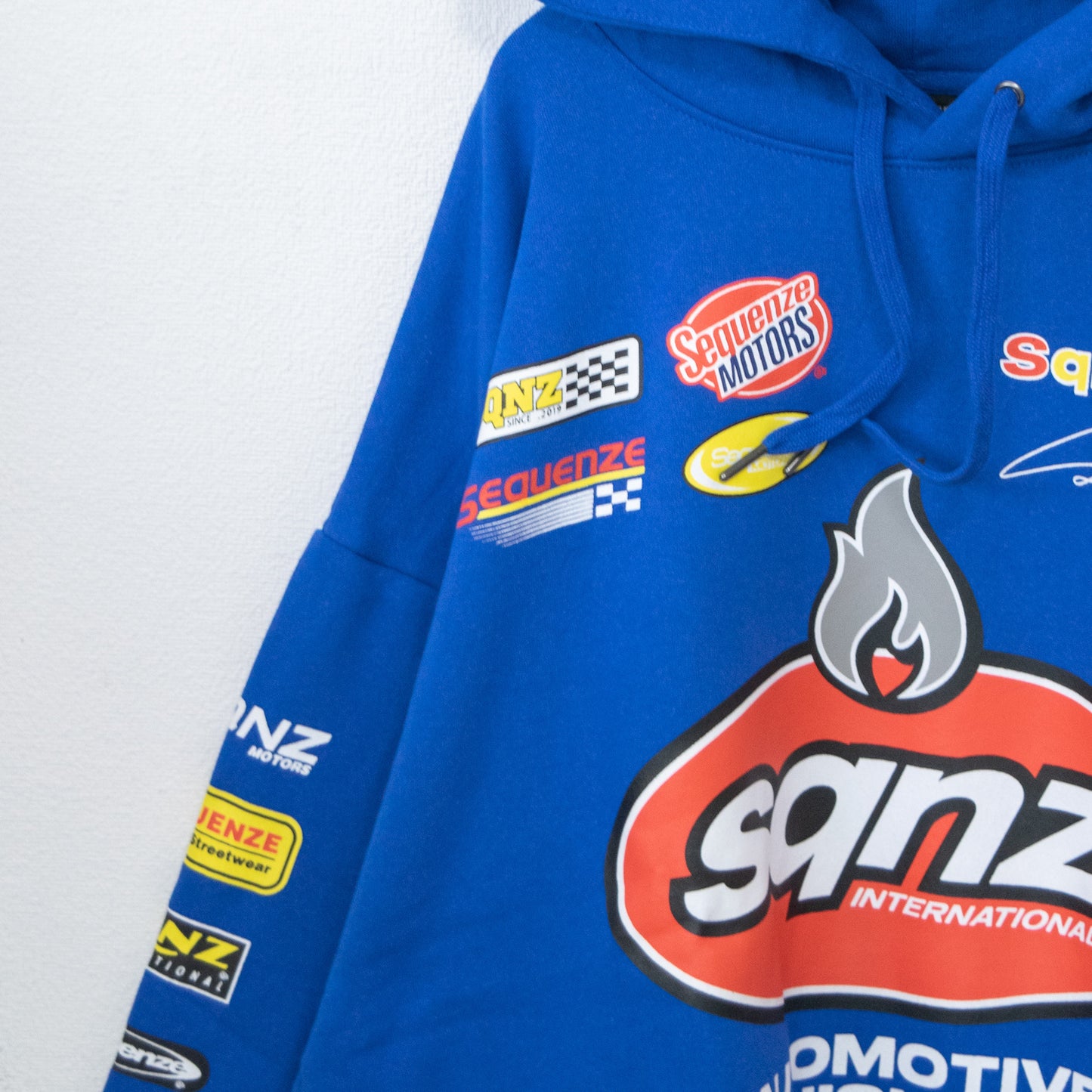 SEQUENZ/SQNZ Racing Pullover Hoodie Parka BLUE