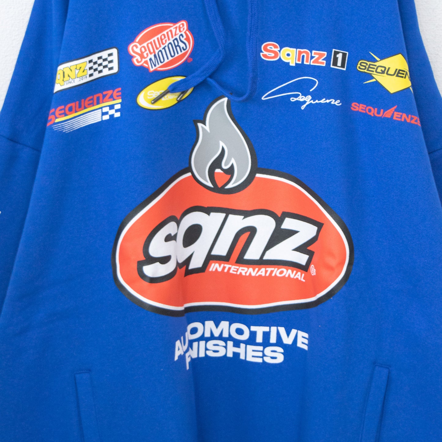 SEQUENZ/SQNZ Racing Pullover Hoodie Parka BLUE