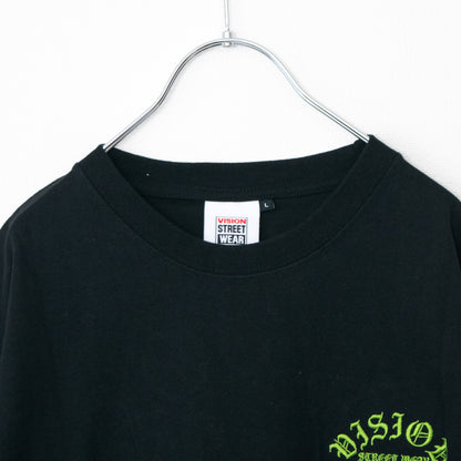 VISION STREET WEAR ANGEL スケーター Tシャツ BLACK