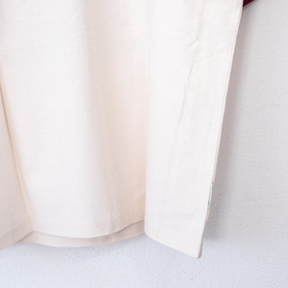 POWER TO THE PEOPLE Cream Soda Embroidered T-Shirt in White/Red