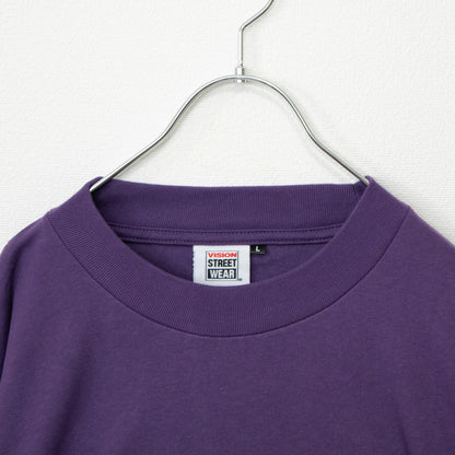 VISION STREET WEAR ヘビーウエイトサガラモックネックロンT PURPLE