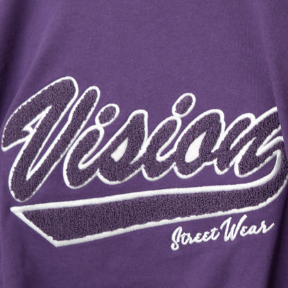 VISION STREET WEAR ヘビーウエイトサガラモックネックロンT PURPLE