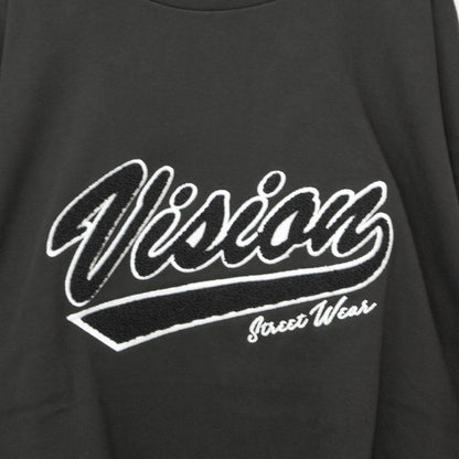 VISION STREET WEAR ヘビーウエイトサガラモックネックロンT BLACK