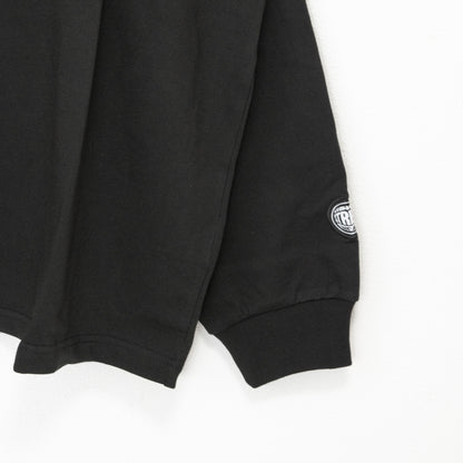 VISION STREET WEAR ヘビーウエイトサガラモックネックロンT BLACK