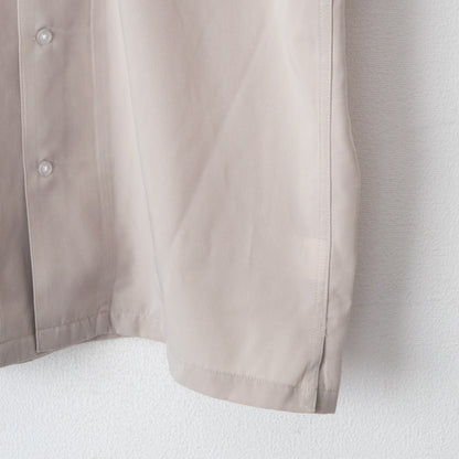 POWER TO THE PEOPLE スケートブルドッグ開襟 半袖シャツ IVORY