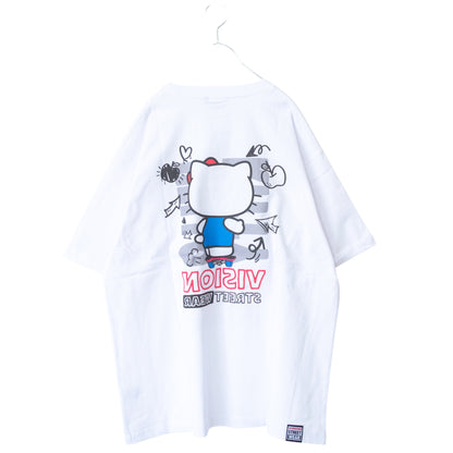 VISION STREET WEAR Sanrio Hello Kitty Front/Back T-Shirt WHITE