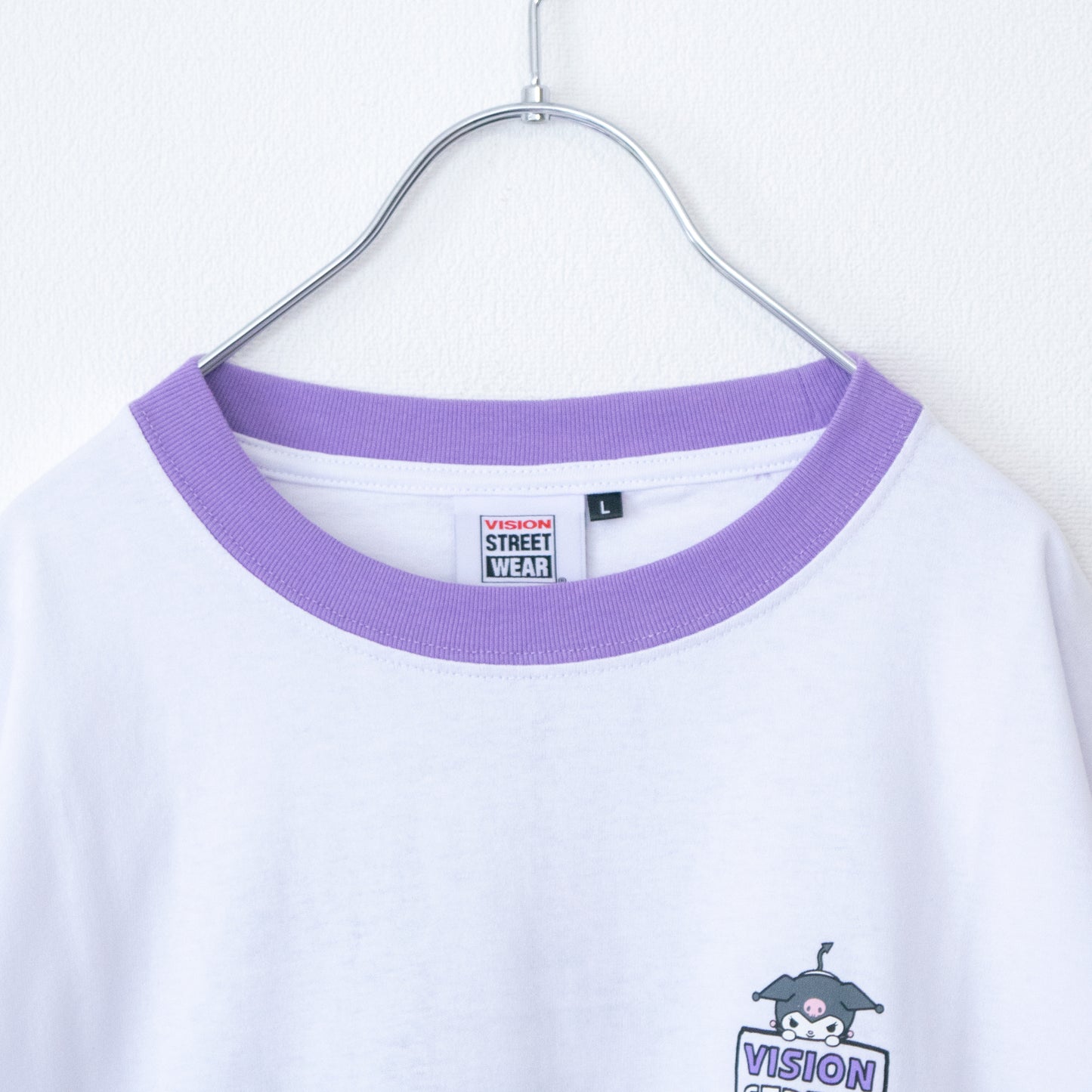 VISION STREET WEAR Sanrio Kuromi T-shirt in Ringer White