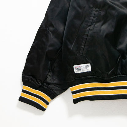 VISION STREET WEAR リバーシブル中綿サテンブルゾン BLACK